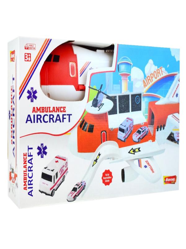 HEROES TOYS UÇAK AMBULANS GARAJ SETİ ERN-2009