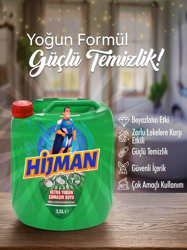 HİJMAN ÇAMAŞIR SUYU 3.5 LT  ULTRA YOĞUN