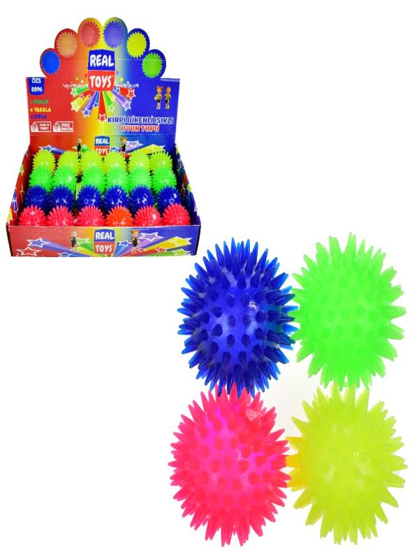 IŞIKLI KİRPİ DESENLİ OYUN TOPU IŞIKLI ÖZS8896