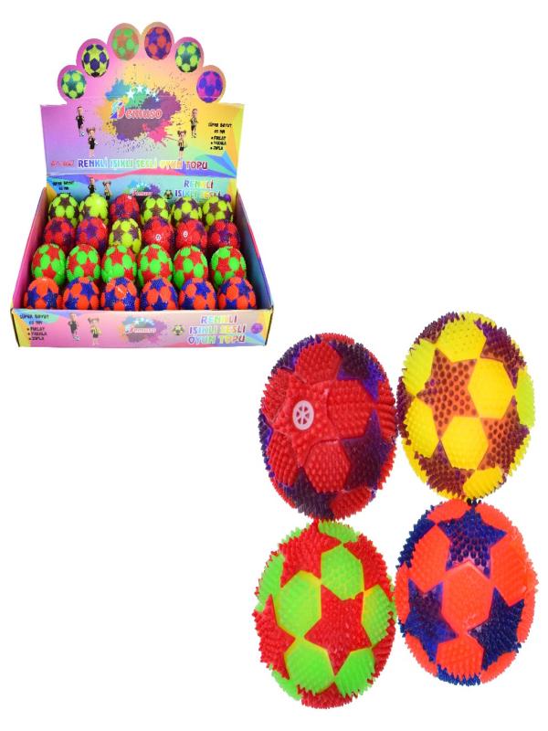 IŞIKLI OYUN TOPU YILDIZLI RENKLİ SESLİ DMS8894