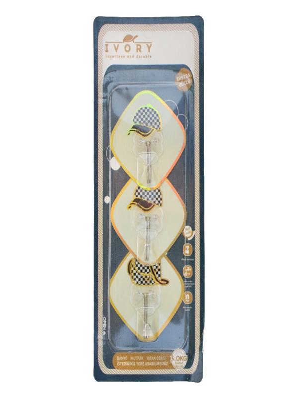 IVORY 3 LÜ YAPIŞKANLI METAL ASKI IVO-ASK161-162