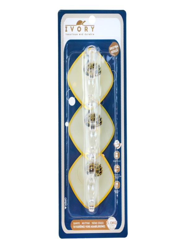 IVORY AKRİLİK YAPIŞKANLI ASKI 3 LÜ IVO-ASK338