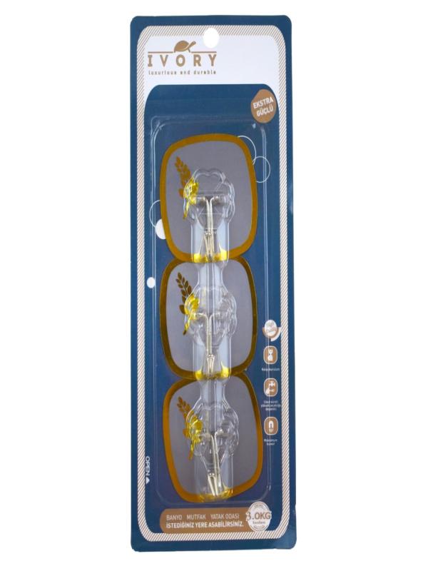 IVORY AKRİLİK YAPIŞKANLI ASKI 3 LÜ IVO-ASK345