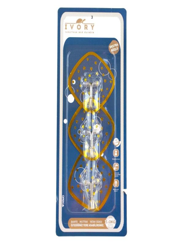 IVORY AKRİLİK YAPIŞKANLI ASKI 3 LÜ IVO-ASK346