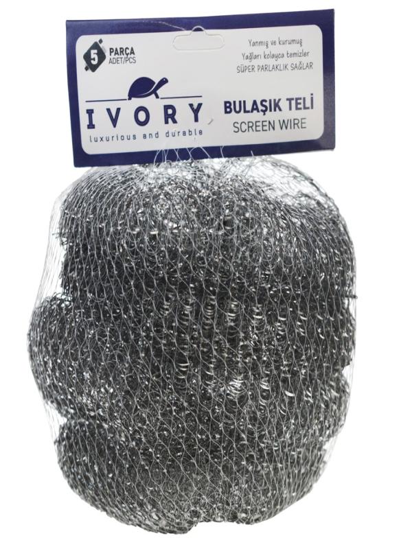 IVORY BULAŞIK TEL 5 Lİ FİLELİ IVO-BT02