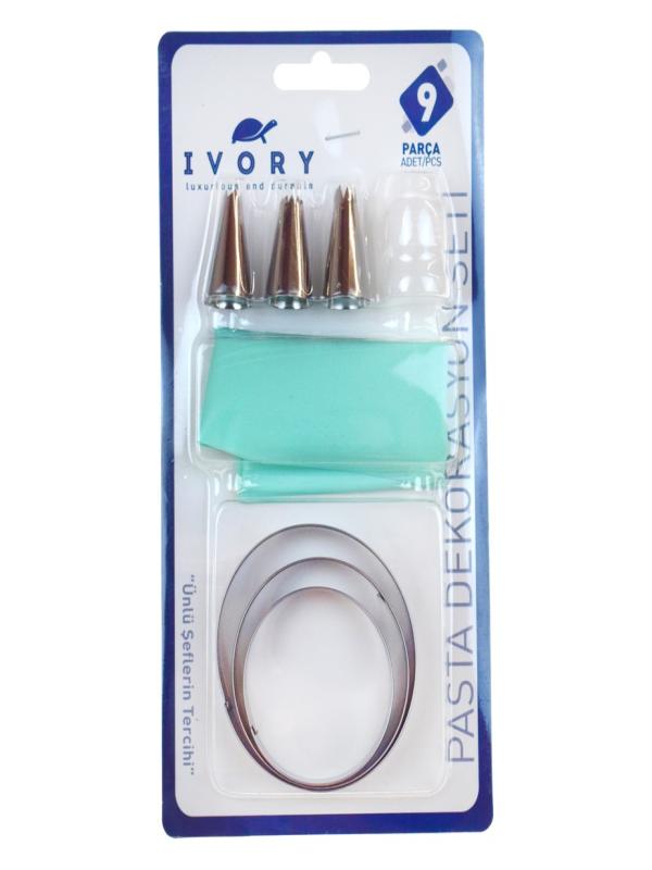 IVORY PASTA DEKORASYON SET 9 PRÇ IVO-PST103