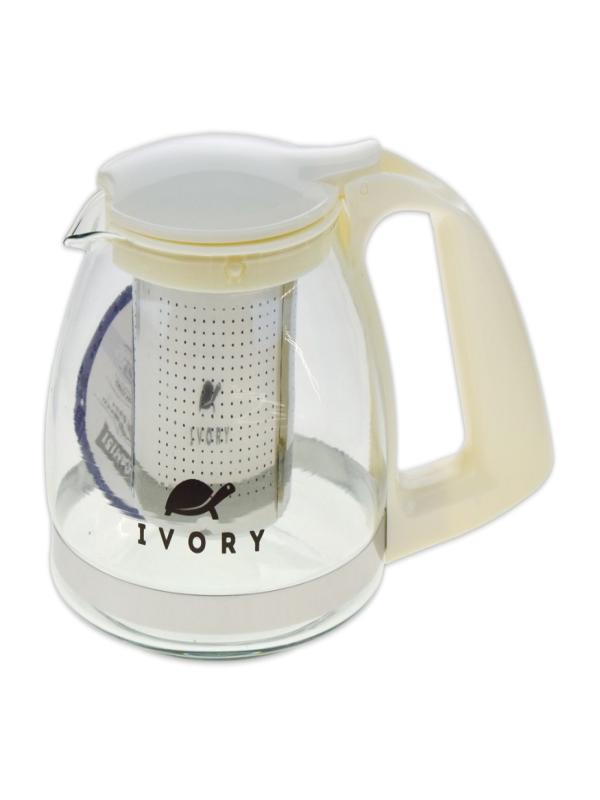 IVORY SÜZGEÇLİ CAM DEMLİK 700 ML IVO-CAM151