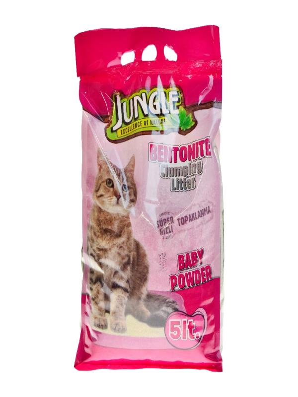 JUNGLE BENTONİT KEDİ KUMU İNCE PARFÜMLÜ 5LT