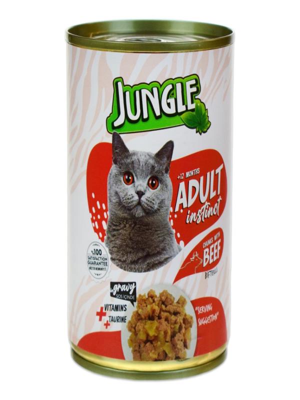 JUNGLE KEDİ BİFTEKLİ KONSERVESİ 400GR