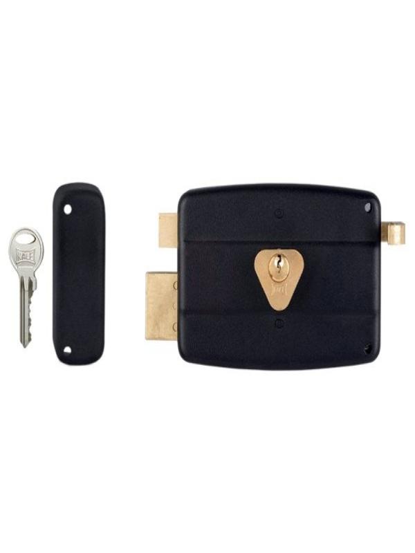 KALE 157A SİLİNDİRLİ TİRAJLI AHŞAP-DEMİR KAPI KİLİT SİYAH 157A0000070