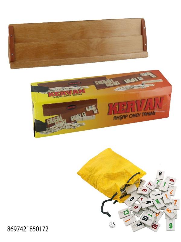 KERVAN AHŞAP OKEY TAKIMI