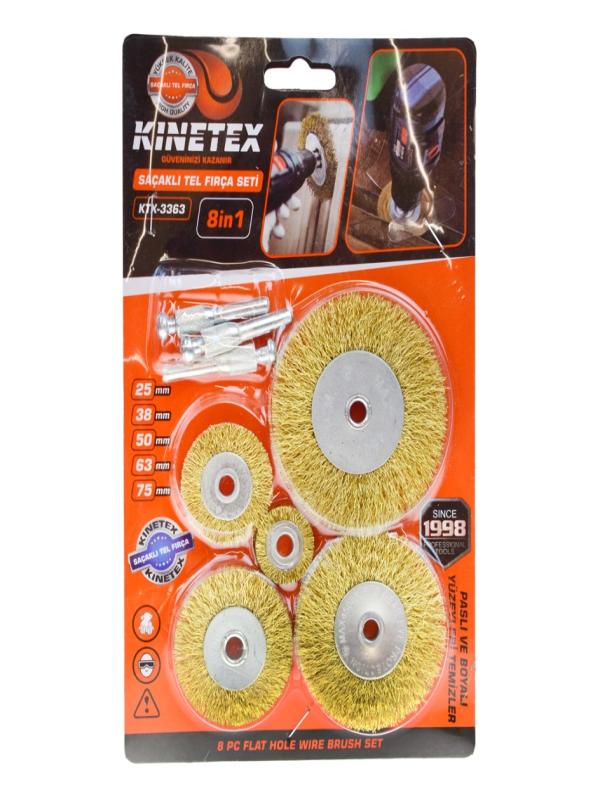 KNITEX SAÇAKLI TEL FIRÇA SETİ 8İN1 KTX-3363
