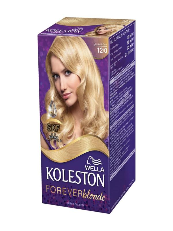 KOLESTON SAÇ BOYA SET 12/0 ÇOK AÇIK DOĞAL SARI