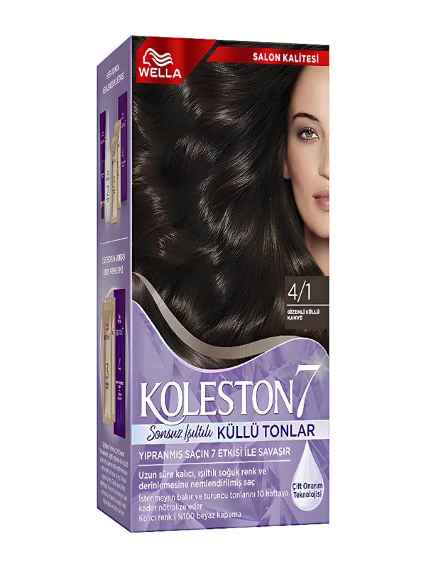 KOLESTON SAÇ BOYA SET 4/1 GİZEMLİ KÜLLÜ KAHVE