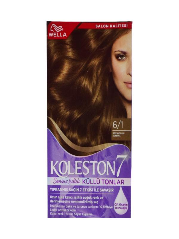 KOLESTON SAÇ BOYA SET 6/1 KOYU KÜLLÜ KUMRAL