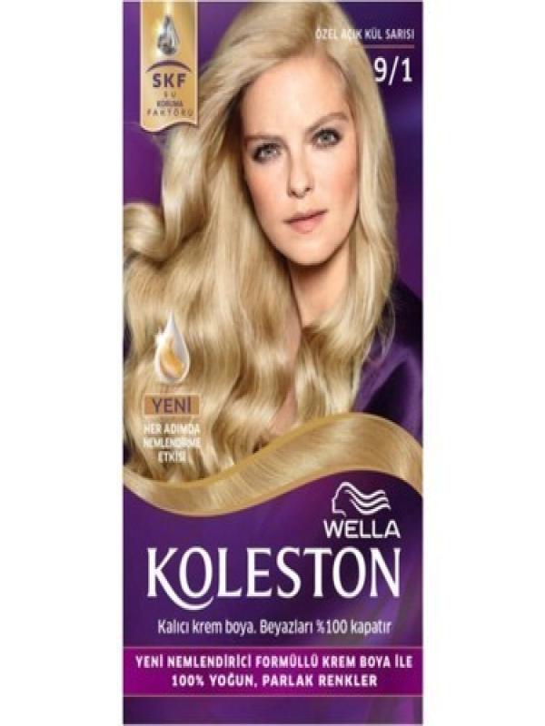 KOLESTON SAÇ BOYA SET 9/1 ÖZEL AÇIK KÜL SARISI