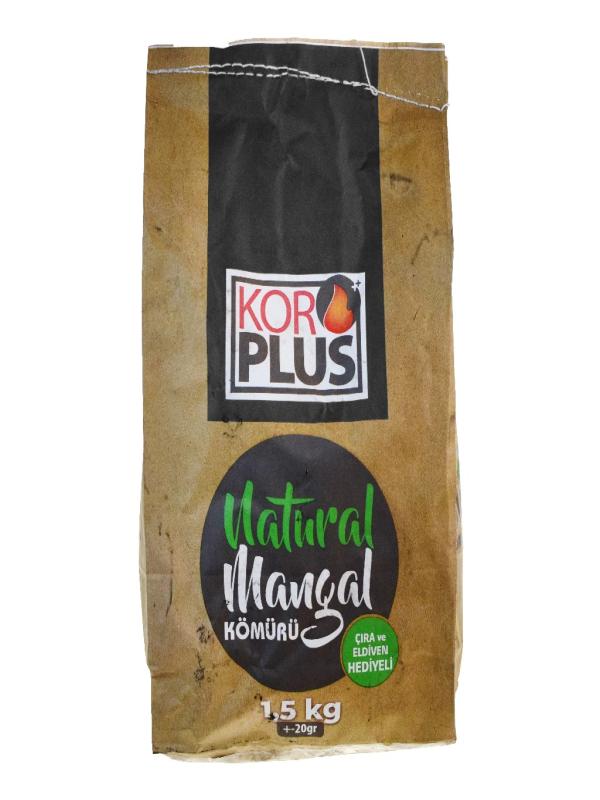 KOR PLUS NATUREL MANGAL KÖMÜRÜ 1,5 KG