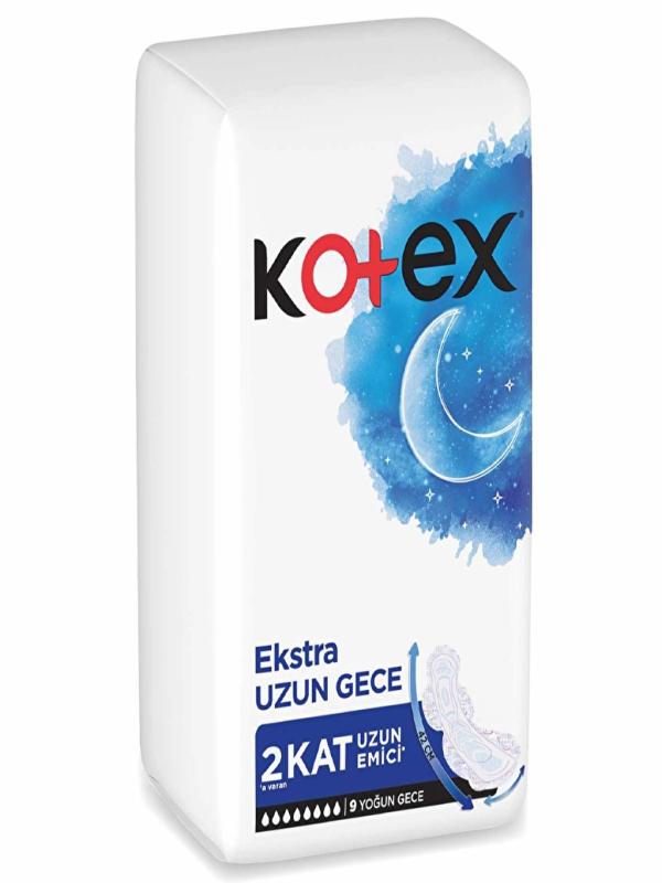KOTEX PED ULTRA KANATLI EKSTRA UZUN GECE 9 LU
