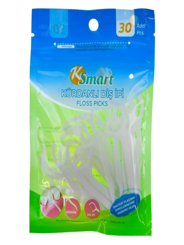 KSMART KÜRDANLI DİŞ İPİ 30 LU POŞETLİ K-3593