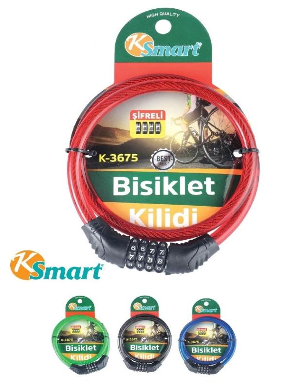 KSMART MOTORSİKLET KİLİDİ KALIN ŞİFRELİ K-3675
