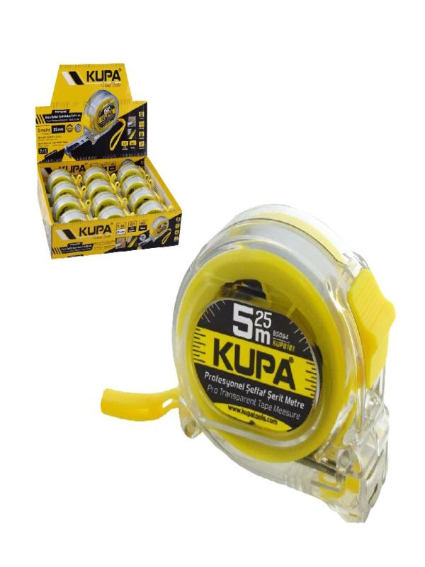 KUPA ŞEFFAF ŞERİT METRE 5*25MM KUP8182