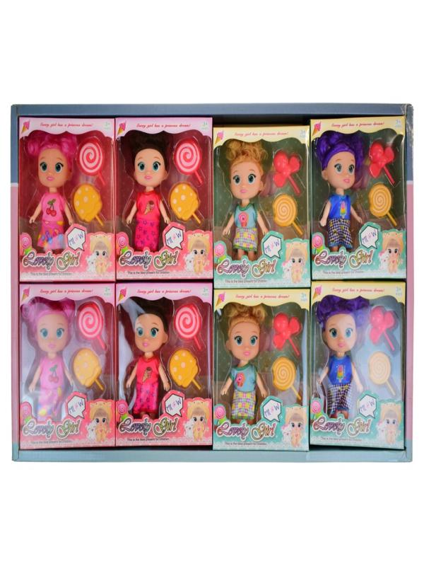 KUTUDA RENKLİ SAÇLI ŞEKERLİ BEBEK 904A