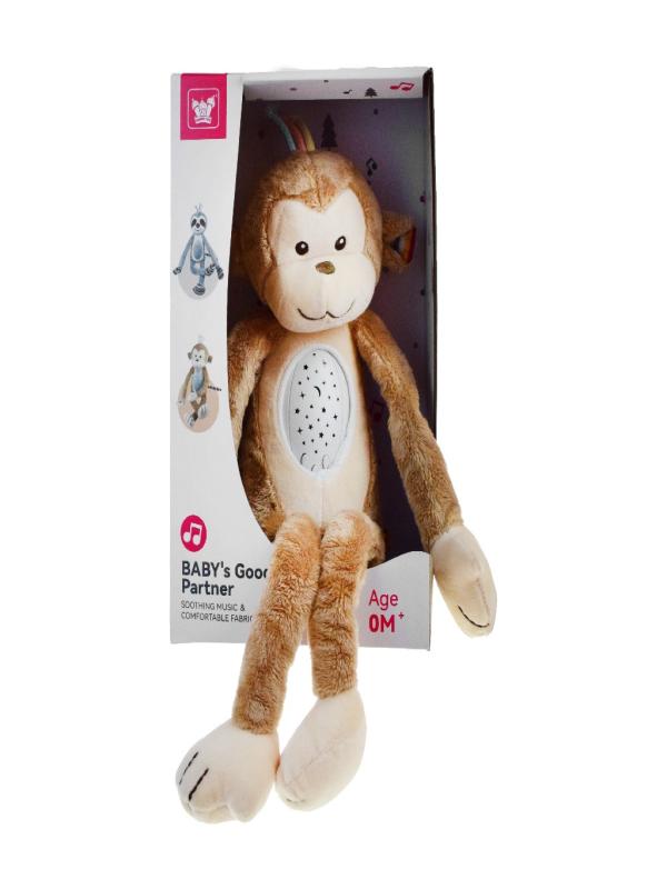 KUTUDA SESLİ MÜZİKLİ PELUŞ MAYMUN 330K-R