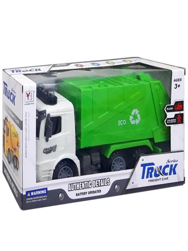 KUTULU SESLİ IŞIKLI SÜRTMELİ ÇÖP KAMYONU 98-614A