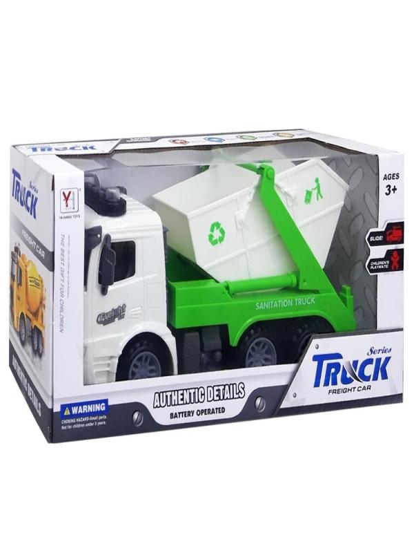 KUTULU SESLİ IŞIKLI SÜRTMELİ ÇÖP KAMYONU 98-615A