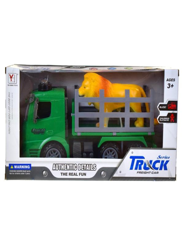 KUTULU SESLİ IŞIKLI SÜRTMELİ HAYVAN TAŞIYAN KAMYON 98-621