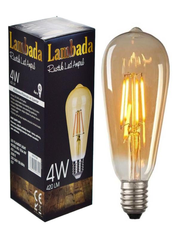 LAMBADA 4W RUSTİK AMPUL GÜN IŞIĞI ST64 050 03 24