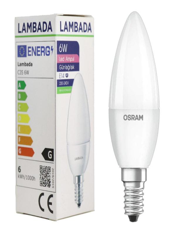 LAMBADA 6W LED AMPUL BUZLU GÜNIŞIĞI E14 050 03 15