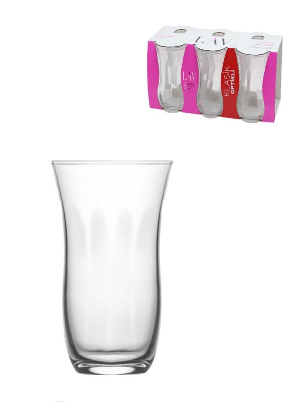 LAV 30020E 6 LI KLASİK OPT.ÇAY BARDAK