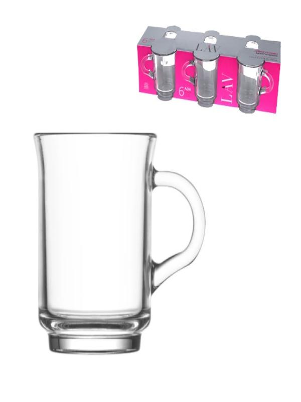 LAV ADA408E KULPLU ÇAY BARDAK 6 LI