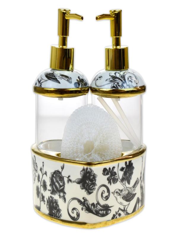 LAVİN GARDEN CAM KALP SIVI SABUNLUK 2 Lİ LVN-39802