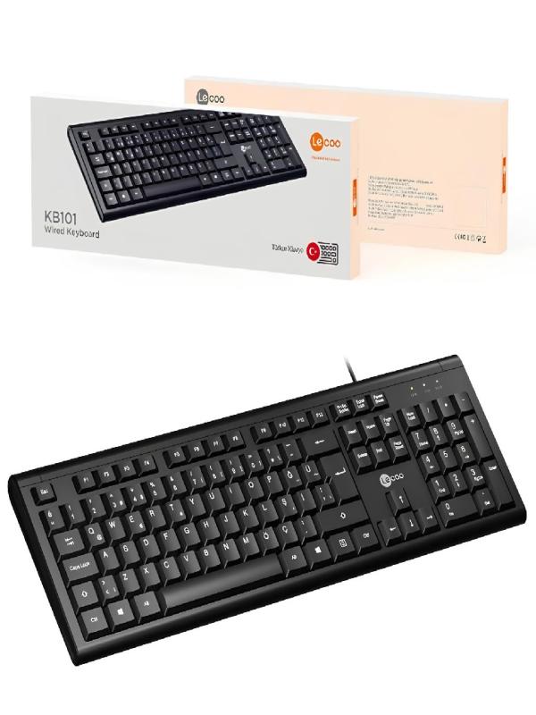 LECCO KB101 SİYAH KABLOLU KLAVYE