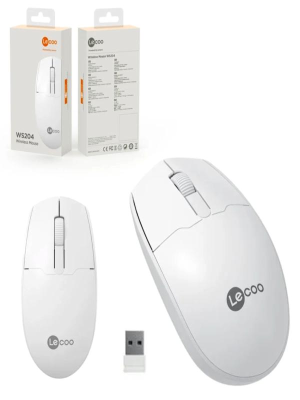 LECOO KABLOSUZ MOUSE BEYAZ WS204