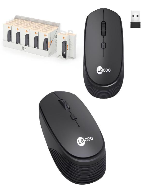 LECOO KABLOSUZ MOUSE BLACK WS202