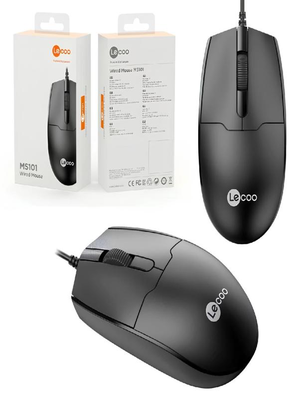 LECOO KABLOSUZ MOUSE SİYAH WS204