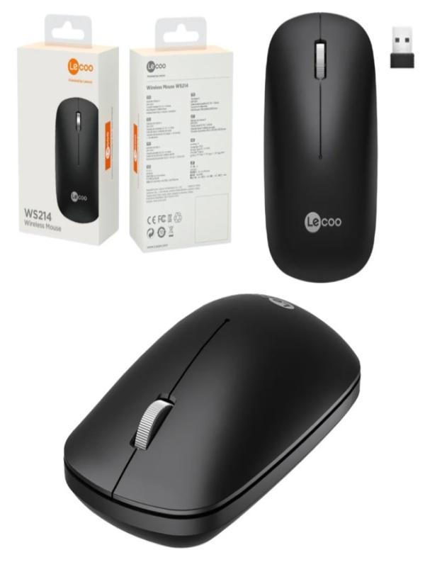 LECOO SESSİZ KABLOSUZ MOUSE SİYAH WS214