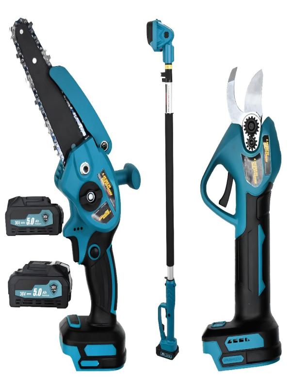 LİEBER GERMAN 2Lİ SET TELESKOPİK DAL MAKAS-ŞARJLI TESTERE