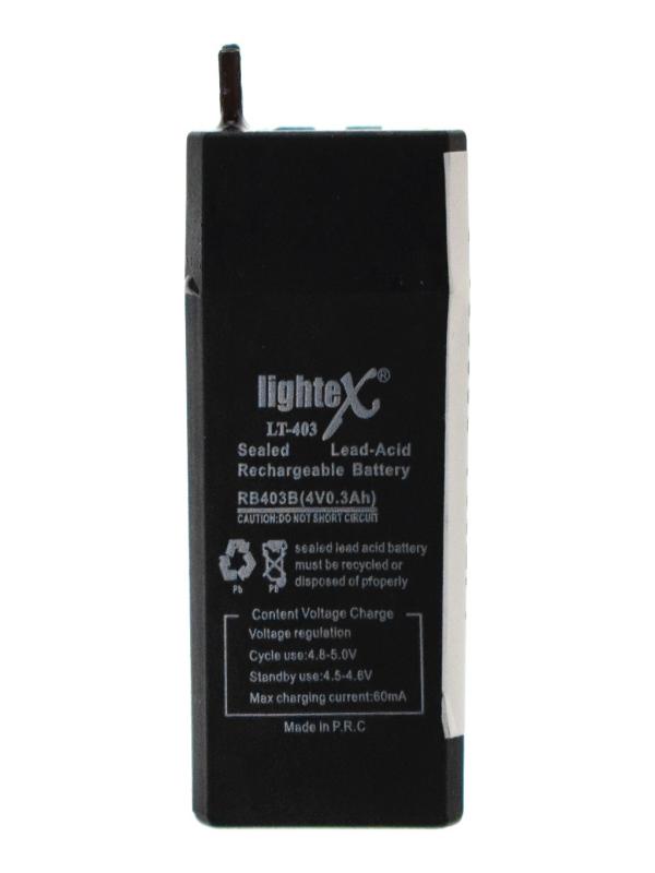 LİGHTEX 4V 0.3AH KURU AKÜ LT-403