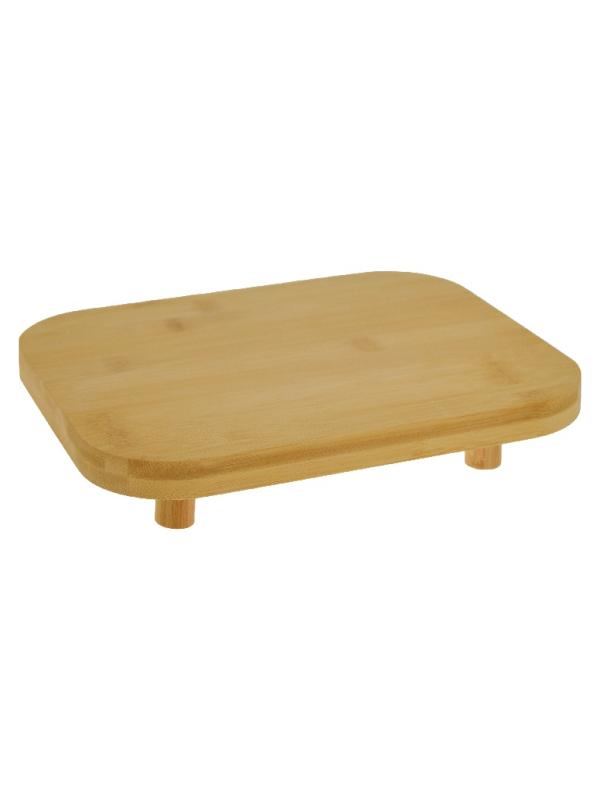 LUCA MİA AYAKLI BAMBU KARE SUNUMLUK 22.0026