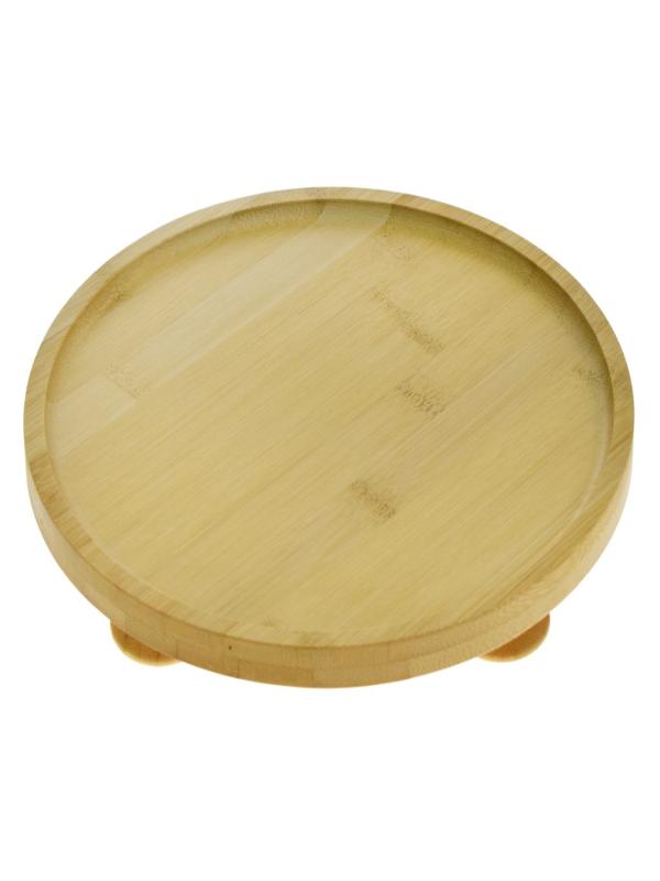 LUCA MİA AYAKLI BAMBU YUVARLAK SUNUMLUK LM-2010