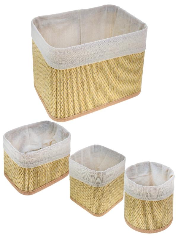 LUCA MİA BAGGY BEIGE SEPET 4 LÜ LM-6025