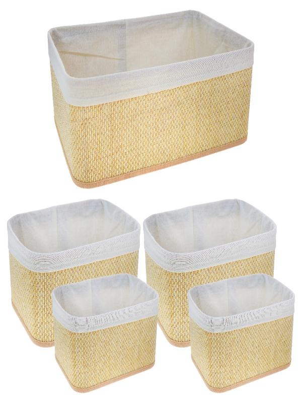 LUCA MİA BAGGY BEIGE SEPET 5 Lİ LM-6026