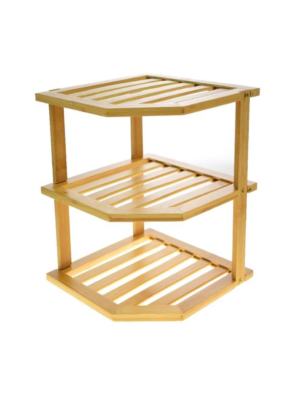 LUCA MİA BAMBU 3 KATLI KÖŞELİ RAF 22.0037