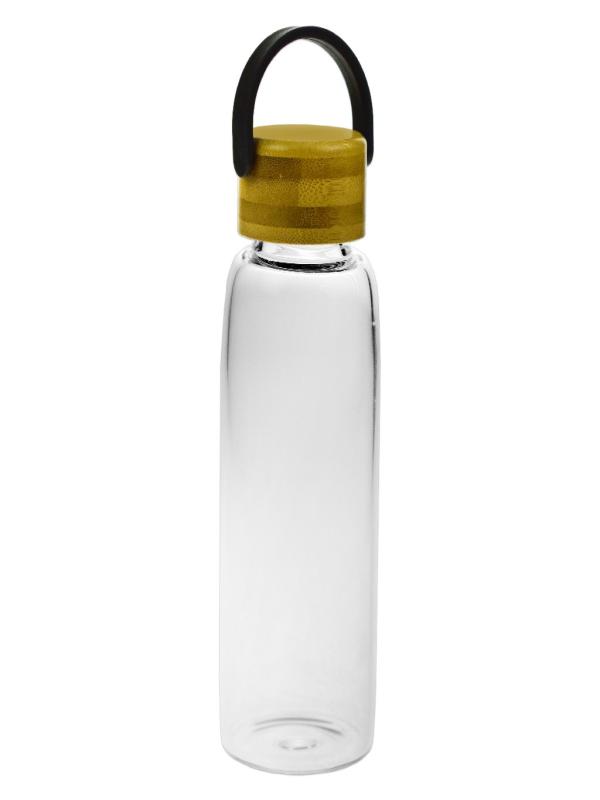 LUCA MİA BAMBU KAPAKLI CAM MATARA 420 ML LM-0005