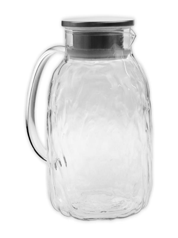 LUCA MİA METAL KAPAKLI CAM SÜRAHİ 1700 ML 20.0101