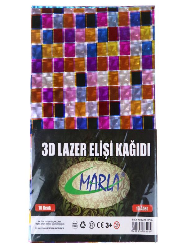 MARLA A4 3D LAZER ELİŞİ KAĞIT 10P-SL